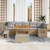 vidaXL Gartensofa-set 9 pcs Beige Poly-Rattan 3361757 Bild 3