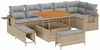 vidaXL Gartensofa-set 9 pcs Beige Poly-Rattan 3361757 Bild 2