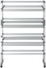 vidaXL Wäscheständer mit Rollen 89x64x129 cm Aluminium 154603 Bild 4