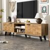 Moderner TV-Schrank 160,5 x 35,5 x 45 cm mit 2 Türen und 2 offenen Fächern Bild 2