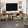 Moderner TV-Schrank 160,5 x 35,5 x 45 cm mit 2 Türen und 2 offenen Fächern Bild 3