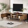 Moderner TV-Schrank 160,5 x 35,5 x 45 cm mit 2 Türen und 2 offenen Fächern Bild 5