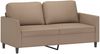 vidaXL 2-Sitzer-Sofa Cappuccino-Braun 140 cm Kunstleder 359337 Bild 2