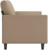 vidaXL 2-Sitzer-Sofa Cappuccino-Braun 140 cm Kunstleder 359337 Bild 4
