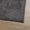 vidaXL Teppich IZA Kurzflor Skandi-Stil Anthrazit 120x170 cm 375428 Bild 4