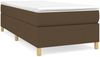 Boxspringbett Dunkelbraun 80x200 cm Stoff [3120916] Bild 2