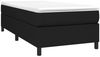 vidaXL Polsterbett, Stoff, Schwarz, 90x200 cm, Schwarz Bild 3