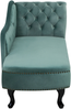 Beliani 'Nimes' Chaiselongue, Mintgrün, Samt, 79 x 65 x 169 cm, Rechts Bild 5