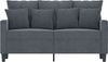vidaXL 2-Sitzer-Sofa Dunkelgrau 120 cm Samt 359294 Bild 3