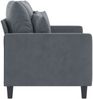 vidaXL 2-Sitzer-Sofa Dunkelgrau 120 cm Samt 359294 Bild 4