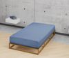 biberna Feinjersey-Spannbetttuch 0077144, blau, 1x 60x120 cm - 70x140 cm Bild 3