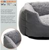 Hundebett Hundekissen Hundekorb 75x60x19 cm Haustierbett Tierbett Hundesofa Grau Bild 3
