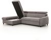 Ecksofa Schlafsofa Sofa ANTON XS in Stoff Esito Sand Ottomane Links Bild 2