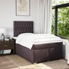 vidaXL Boxspringbett mit Matratze Dunkelbraun 120x200 cm Stoff 3292765 Bild 4