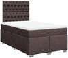 vidaXL Boxspringbett mit Matratze Dunkelbraun 120x200 cm Stoff 3292765 Bild 3