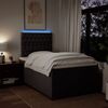 vidaXL Boxspringbett mit Matratze Dunkelbraun 120x200 cm Stoff 3292765 Bild 5