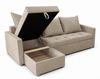 AX LIVING Ecksofa ELIF Beige mit Schlaffunktion L-Form, Sofa mit Bettkasten - Moderne Ecksofa, Wohnzimmer Ecksofa - Eckcouch Beige - Links Bild 4