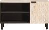 vidaXL TV-Schränk mit Tür Weiße gewaschene Oberfläche 80 x 33 x 46 cm 4017879 Bild 3