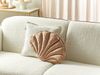 Dekokissen Ohne Muster CONSOLIDA Samtstoff 47 x 35 cm Sandbeige Bild 3