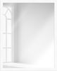 WANDStyle Wandspiegel H960 aus Massivholz in Weiß gemasert 53 x 103 cm im Stil Modern Bild 2