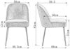 JYMTOM Esszimmerstuhl Samt-Stühle, atmungsaktiv, gepolstert mit Federkissen & Metallbeinen (2 St), 2 Stück– mit gebogener Rückenlehne für Küche, Esszimmer & Büro Bild 3