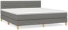 vidaXL Boxspringbett mit Matratze Dunkelgrau 180x200 cm Stoff 3140714 Bild 2