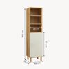 Hochschrank Ferrersp 160x42x35 cm Eicheoptik/Sandfarben [en. casa] Bild 4