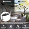 FIVMEN Sonnenschirm Sonnenschirme mit LED Solarbetriebene höhenverstellbarer Schirm, Balkonschirm Gartenschirm UV Schutz mit Solar LED Bild 3