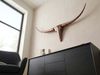 Deko Geweih Bull M Bronze 100cm Aluminium Stierkopf Modern Wandskulptur Longhorn Bild 5