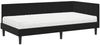 vidaXL Eckbettgestell mit Matratze mit Kopfteil 2 pcs Schwarz Samt 3393913 Bild 4