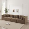 4-Sitzer Wohnlandschaft H 69 x T 386 x B 104 cm aus Cord, modular erweiterbar, ohne Aufbau Bild 2