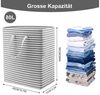 Youyijia Wäschebox Wäschekorb 2 Fächer 80L Wäschesammler Faltbare Wäschebox Wäschesack Bild 1