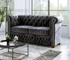 S-Style Möbel Polstergarnitur Chesterfield Leeds 3+2+1, (1x 3-Sitzer-Sofa, 1x 2-Sitzer-Sofa, 1x Sessel), mit Wellenfederung Bild 4