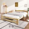 Doppelbett 140x200cm Futonbett Kiefer Massivholz Naturholz Lattenrost robust Schlafzimmerbett Bild 2