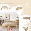 Doppelbett 140x200cm Futonbett Kiefer Massivholz Naturholz Lattenrost robust Schlafzimmerbett Bild 4