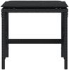 vidaXL Gartenhocker mit Kissen 4 Stk. Schwarz 41x41x36 cm Poly Rattan 365056 Bild 5