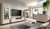 Selsey 'Novado' TV-Lowboard mit zwei Klappen und offenem Fach, Kaschmirgrau, 137 cm Bild 2