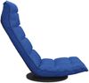 vidaXL Bodenstuhl Drehbar Blau Stoff 336578 Bild 4