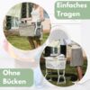 GarPet Wäschekorb Wäschekorb mit Klappbaren Füßen Wäschewanne tragbar Wäschekorb 44 L Bild 5
