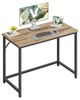 VASAGLE Tisch, Computertisch, Bürotisch, 100 x 50 x 76 cm, für Arbeitszimmer, Schlafzimmer, Wohnzimmer, kamelbraun-tintenschwarz Bild 2