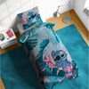 Disney Kinderbettwäsche Disney Lilo & Stitch Bettbezug-Set 135x200 cm + Kissenbezug 80x80 cm, Washed Cotton, 2 teilig, 100 % Baumwolle, maschinenwaschbar, wendbar Bild 2