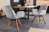 riess-ambiente Polsterstuhl BALTIC grau / natur (Einzelartikel, 1 St), Esszimmer · Bouclé · Eiche-Massivholz · mit Armlehne · 360° drehbar Bild 4