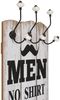 vidaXL Wandgarderobe mit 6 Haken 120 x 40 cm "MEN LADIES" 245852 Bild 3