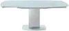 Vente-unique - Esstisch ausziehbar - Glas & Metall - Weiß - TALICIA Bild 4