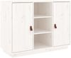 Sideboard Weiß 100 x 40 x 75 cm Massivholz Kiefer [820133] Bild 2