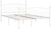 vidaXL Bettgestell mit Lattenrost Weiß Metall 120×200 cm [284449] Bild 2