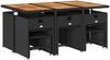 vidaXL 11-tlg. Garten-Essgruppe mit Kissen Schwarz Poly Rattan 3277922 Bild 3