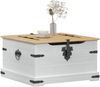 vidaXL Aufbewahrungsbox Weiß 78 x 78 x 45 cm Massives Kiefernholz 42024939 Bild 3