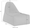 Sitzsack 70x80x100cm Anthrazit Bild 2