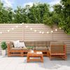 vidaXL Garten-Lounge-Set 6 pcs Wachsbraun Massives Kiefernholz 3418096 Bild 1